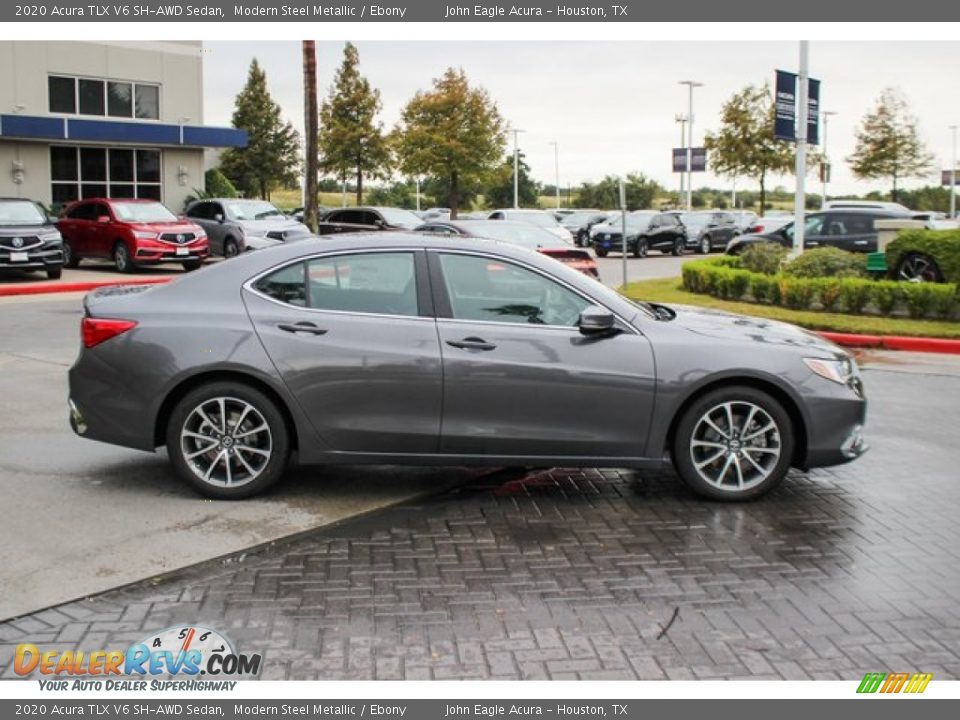 2020 Acura TLX V6 SH-AWD Sedan Modern Steel Metallic / Ebony Photo #8