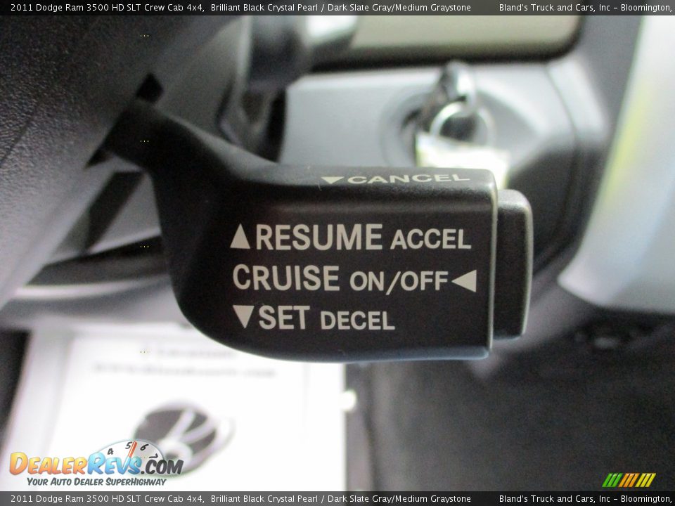 2011 Dodge Ram 3500 HD SLT Crew Cab 4x4 Brilliant Black Crystal Pearl / Dark Slate Gray/Medium Graystone Photo #19