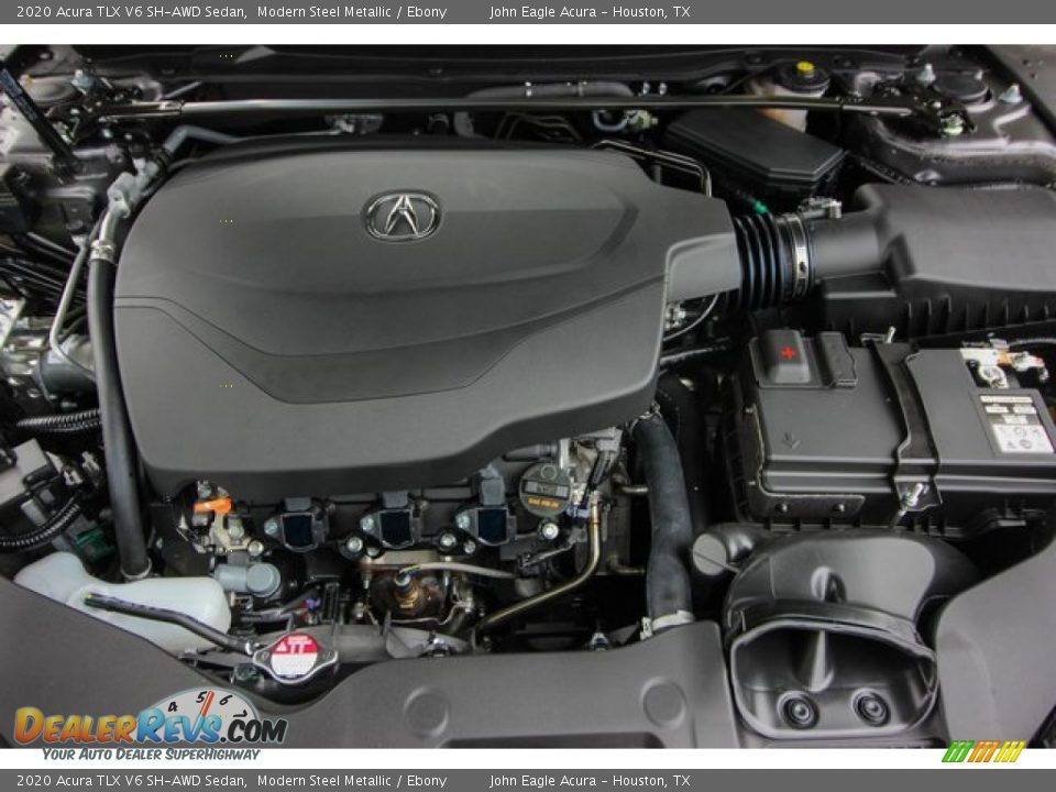2020 Acura TLX V6 SH-AWD Sedan Modern Steel Metallic / Ebony Photo #24