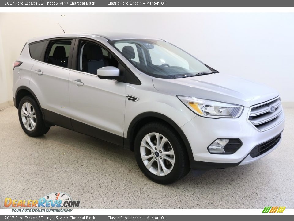 2017 Ford Escape SE Ingot Silver / Charcoal Black Photo #1