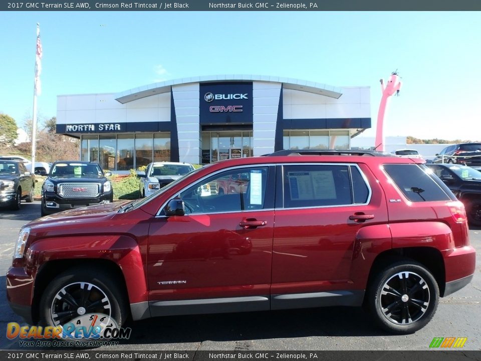 2017 GMC Terrain SLE AWD Crimson Red Tintcoat / Jet Black Photo #1