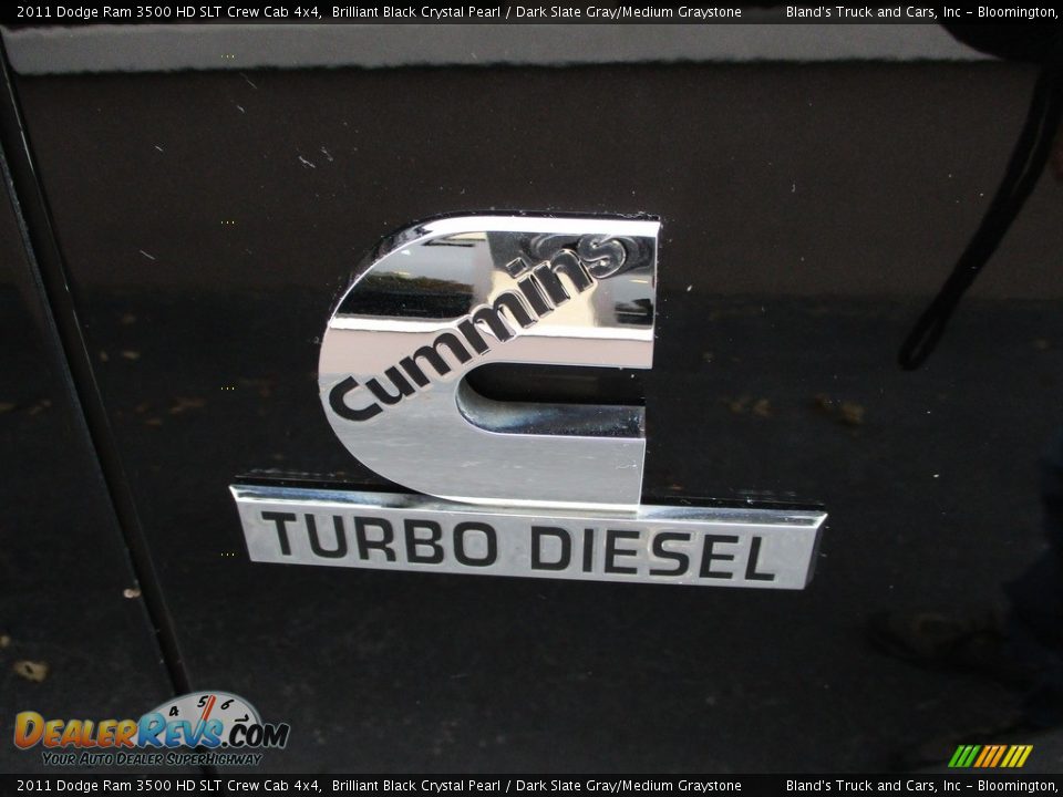 2011 Dodge Ram 3500 HD SLT Crew Cab 4x4 Brilliant Black Crystal Pearl / Dark Slate Gray/Medium Graystone Photo #31