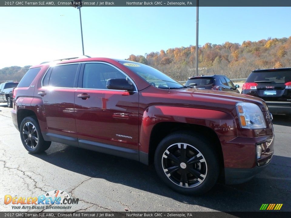 2017 GMC Terrain SLE AWD Crimson Red Tintcoat / Jet Black Photo #4