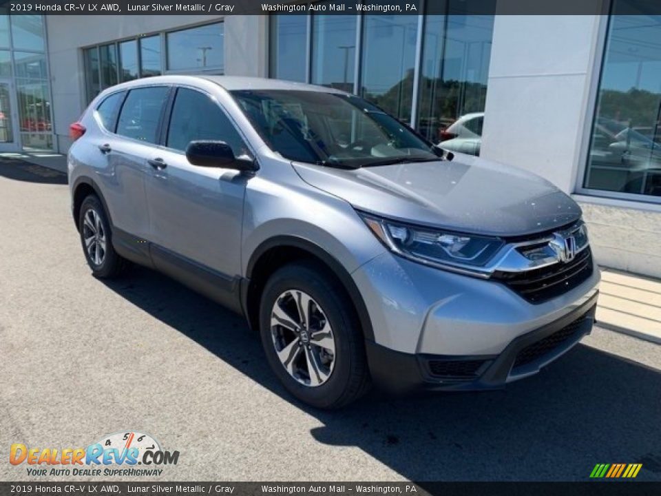 2019 Honda CR-V LX AWD Lunar Silver Metallic / Gray Photo #2