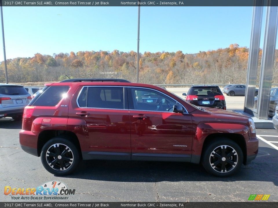 2017 GMC Terrain SLE AWD Crimson Red Tintcoat / Jet Black Photo #5