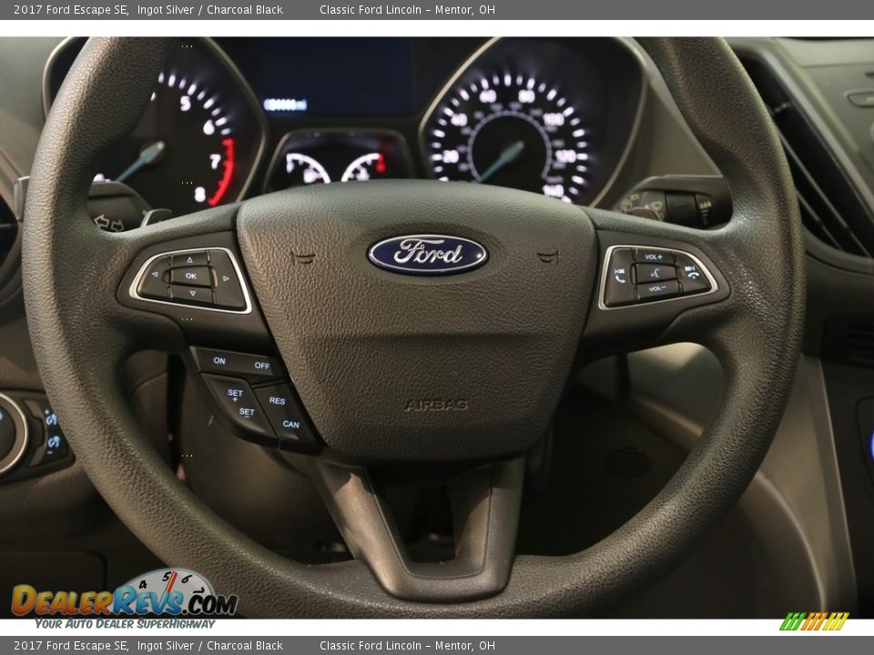 2017 Ford Escape SE Ingot Silver / Charcoal Black Photo #7