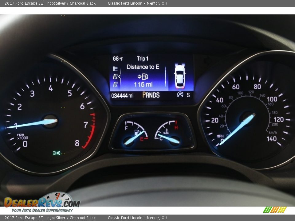 2017 Ford Escape SE Ingot Silver / Charcoal Black Photo #8