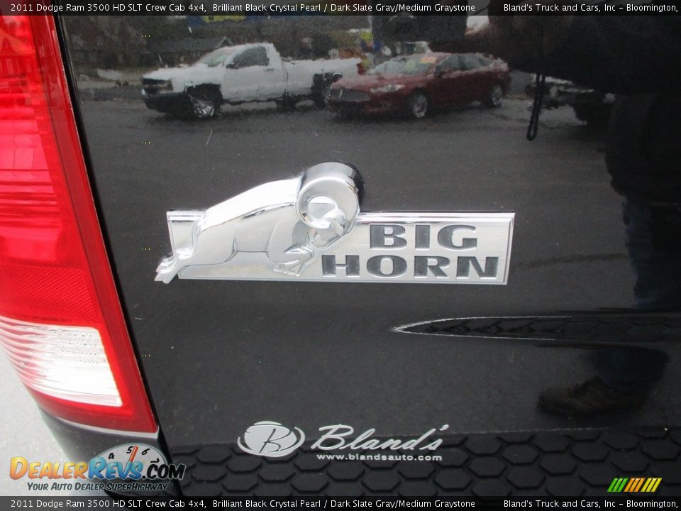 2011 Dodge Ram 3500 HD SLT Crew Cab 4x4 Brilliant Black Crystal Pearl / Dark Slate Gray/Medium Graystone Photo #35