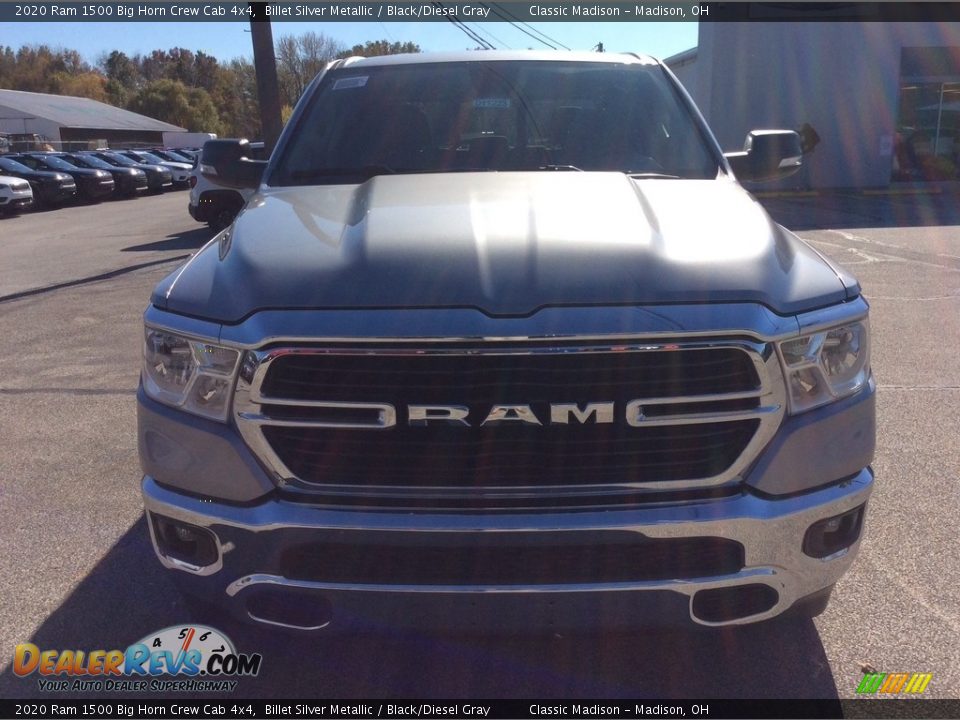 2020 Ram 1500 Big Horn Crew Cab 4x4 Billet Silver Metallic / Black/Diesel Gray Photo #4