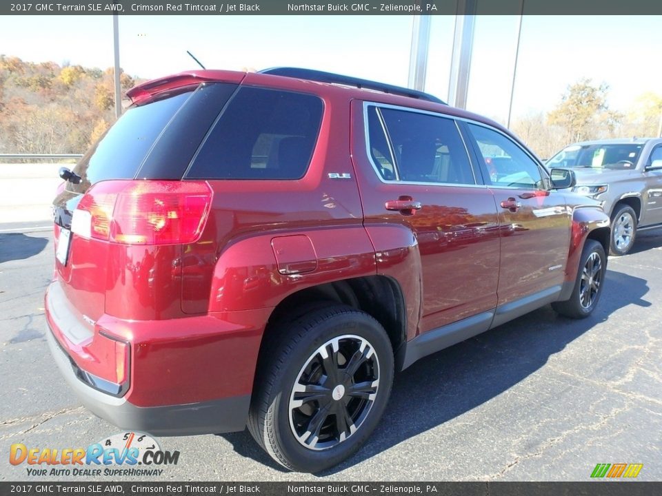 2017 GMC Terrain SLE AWD Crimson Red Tintcoat / Jet Black Photo #9