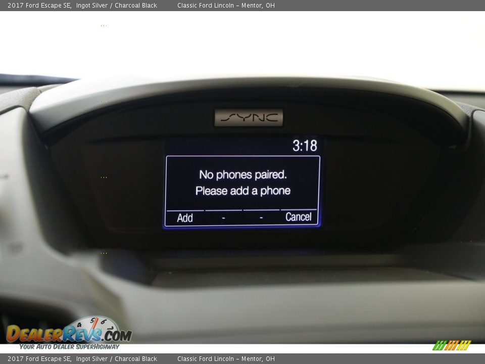 2017 Ford Escape SE Ingot Silver / Charcoal Black Photo #11