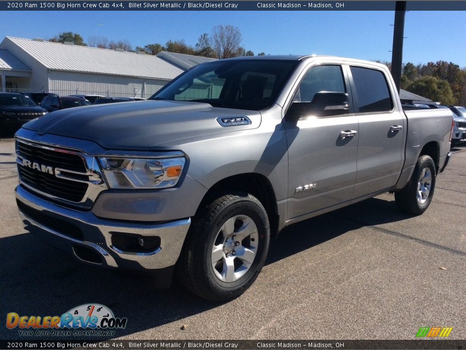 2020 Ram 1500 Big Horn Crew Cab 4x4 Billet Silver Metallic / Black/Diesel Gray Photo #5