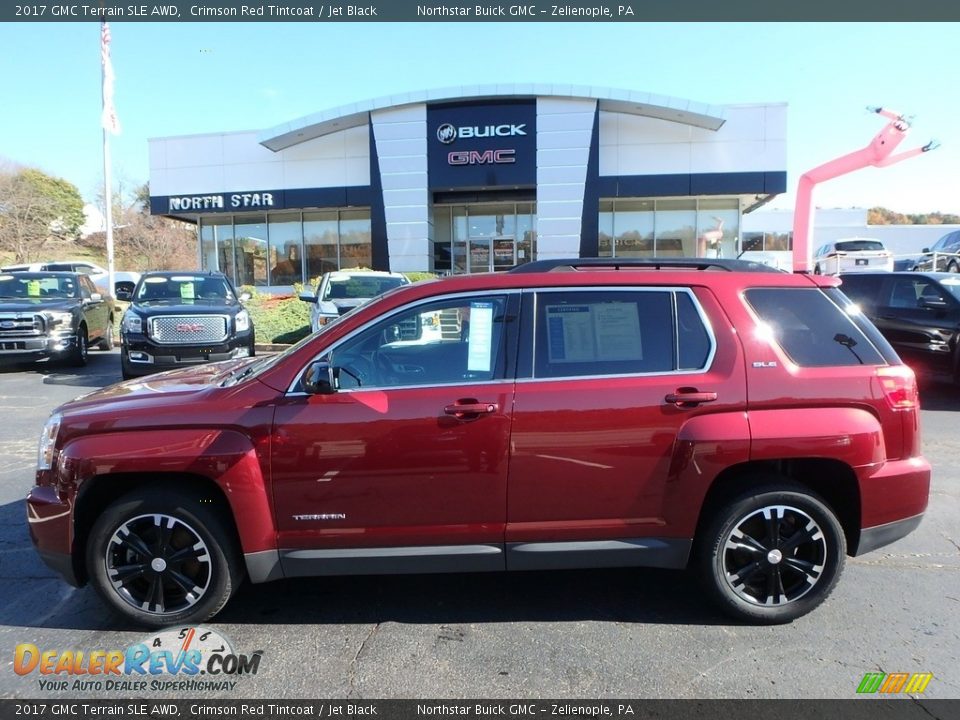 2017 GMC Terrain SLE AWD Crimson Red Tintcoat / Jet Black Photo #13