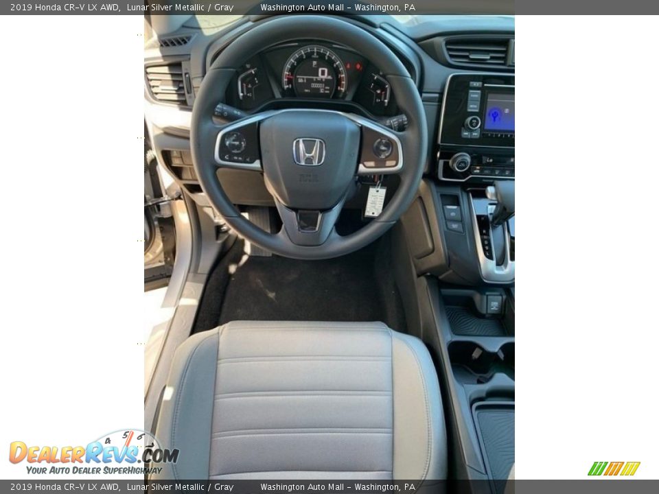 2019 Honda CR-V LX AWD Lunar Silver Metallic / Gray Photo #13