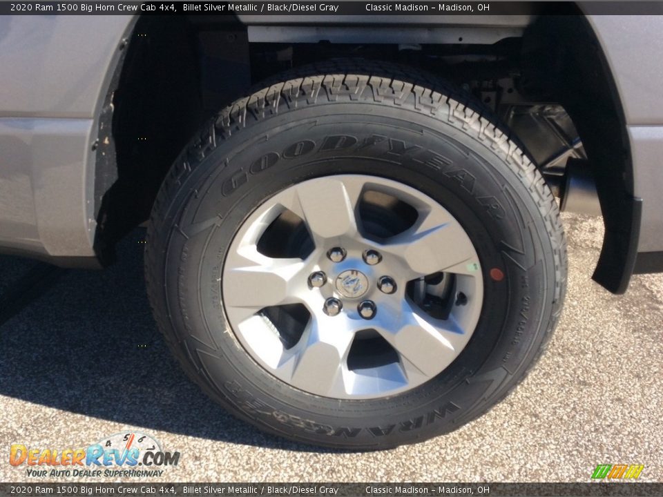 2020 Ram 1500 Big Horn Crew Cab 4x4 Billet Silver Metallic / Black/Diesel Gray Photo #9