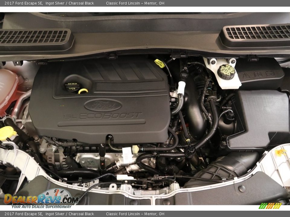 2017 Ford Escape SE Ingot Silver / Charcoal Black Photo #17