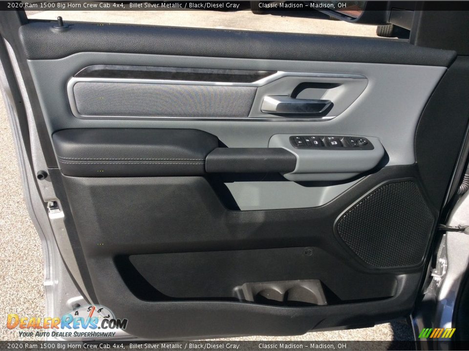 2020 Ram 1500 Big Horn Crew Cab 4x4 Billet Silver Metallic / Black/Diesel Gray Photo #10