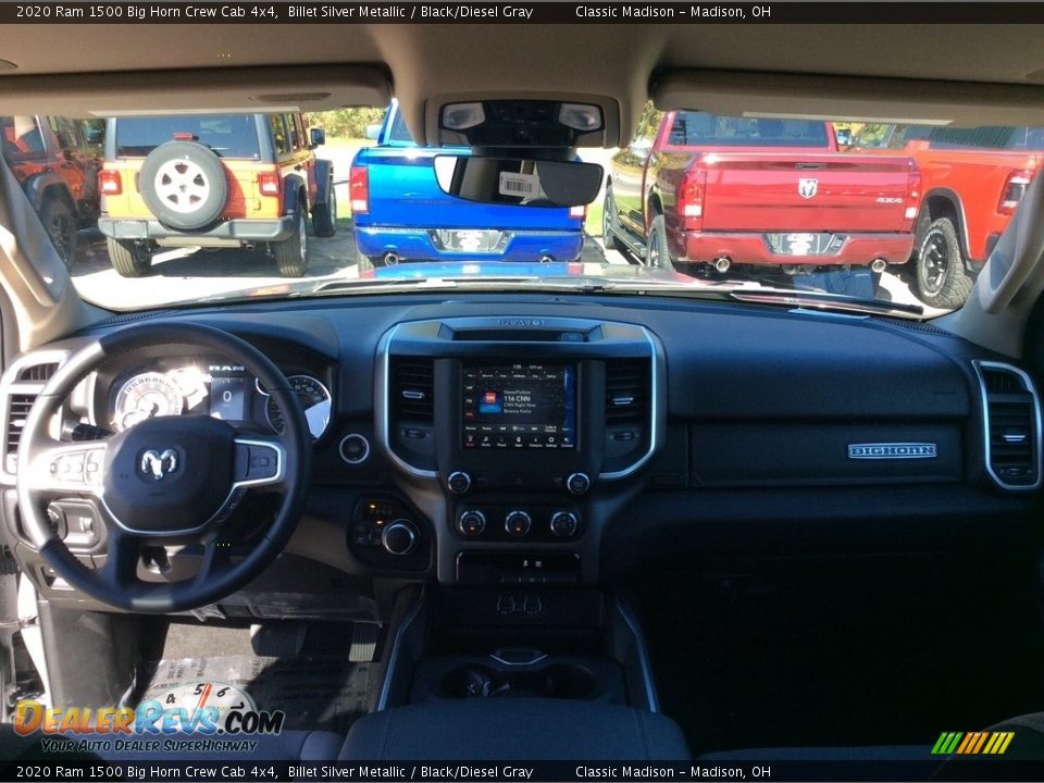 2020 Ram 1500 Big Horn Crew Cab 4x4 Billet Silver Metallic / Black/Diesel Gray Photo #12