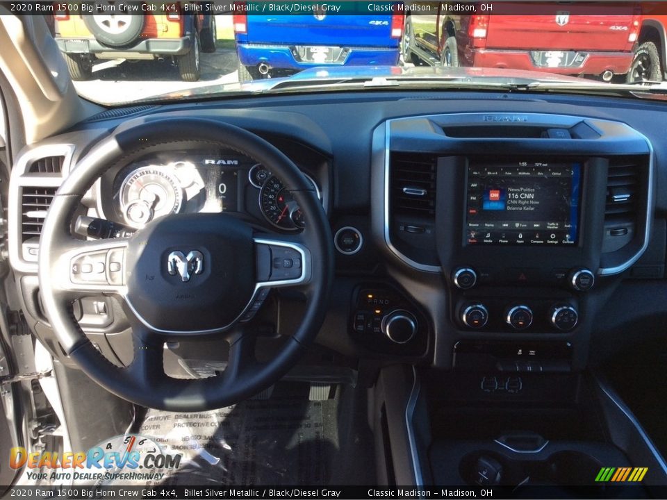 2020 Ram 1500 Big Horn Crew Cab 4x4 Billet Silver Metallic / Black/Diesel Gray Photo #13