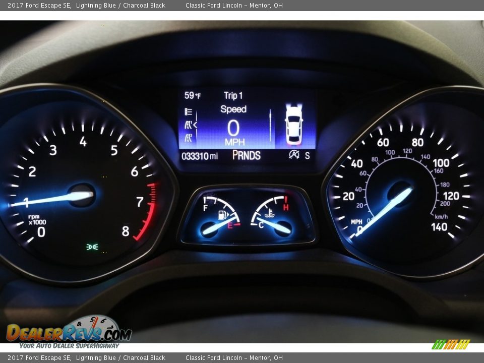 2017 Ford Escape SE Lightning Blue / Charcoal Black Photo #8