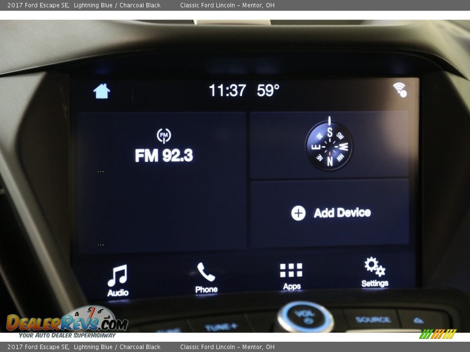 2017 Ford Escape SE Lightning Blue / Charcoal Black Photo #10