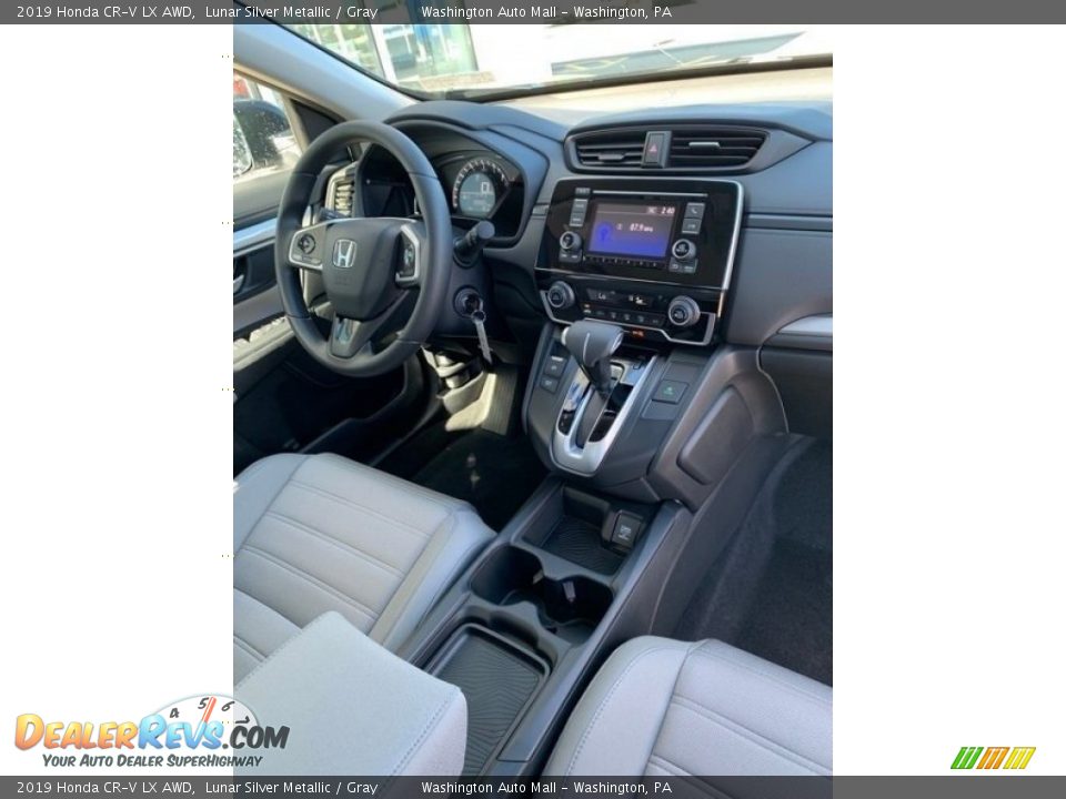 2019 Honda CR-V LX AWD Lunar Silver Metallic / Gray Photo #28