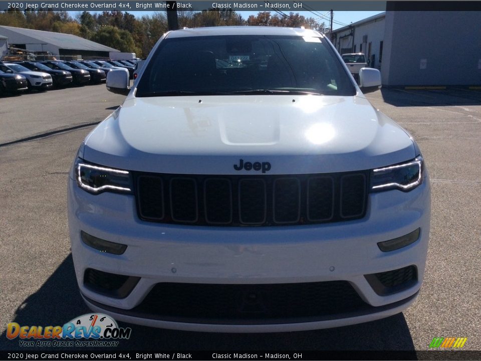 2020 Jeep Grand Cherokee Overland 4x4 Bright White / Black Photo #4