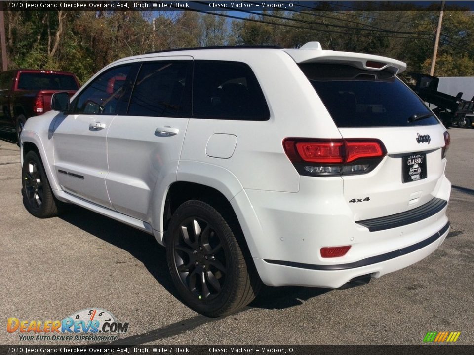 2020 Jeep Grand Cherokee Overland 4x4 Bright White / Black Photo #7