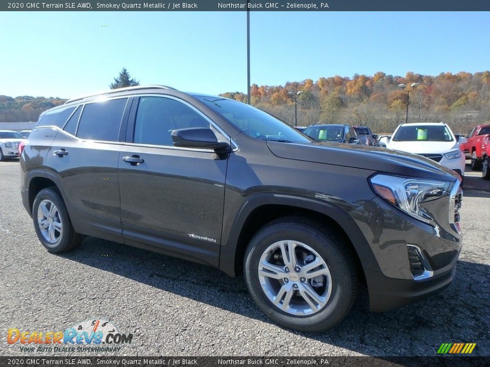 2020 GMC Terrain SLE AWD Smokey Quartz Metallic / Jet Black Photo #3