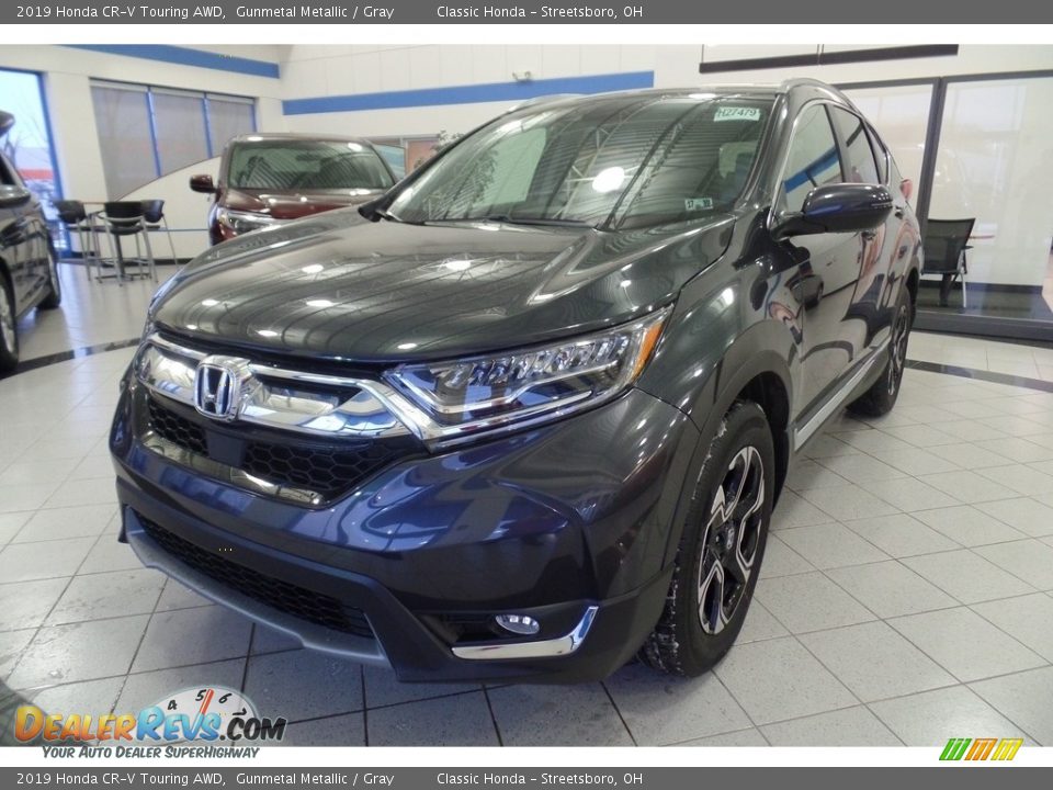 2019 Honda CR-V Touring AWD Gunmetal Metallic / Gray Photo #1