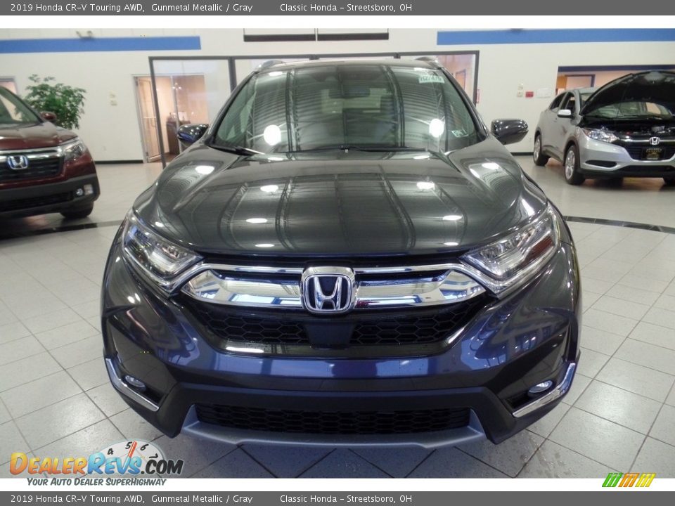 2019 Honda CR-V Touring AWD Gunmetal Metallic / Gray Photo #3