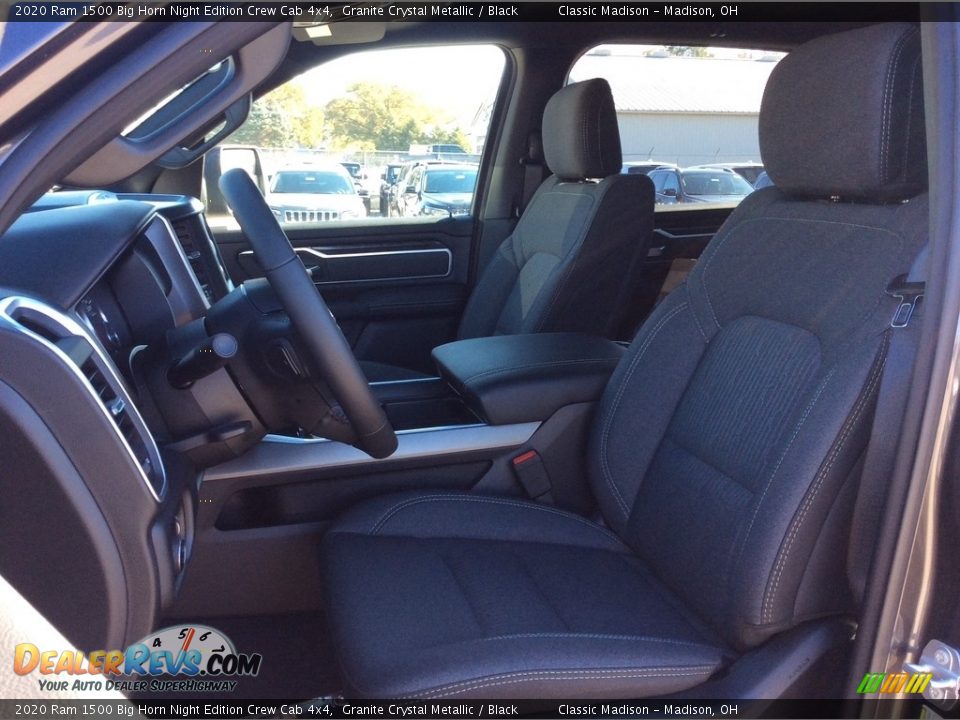 2020 Ram 1500 Big Horn Night Edition Crew Cab 4x4 Granite Crystal Metallic / Black Photo #2