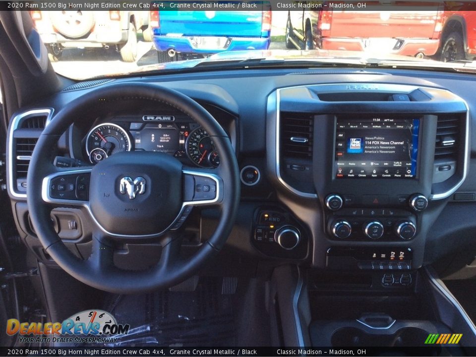 2020 Ram 1500 Big Horn Night Edition Crew Cab 4x4 Granite Crystal Metallic / Black Photo #3