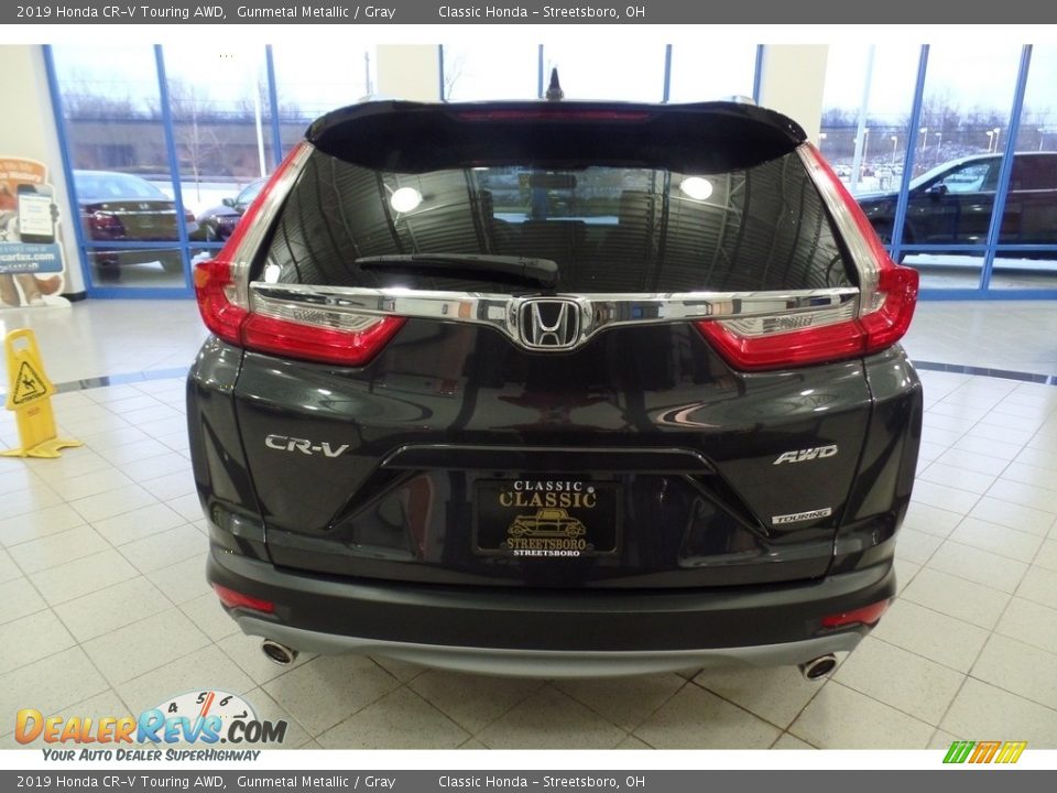 2019 Honda CR-V Touring AWD Gunmetal Metallic / Gray Photo #4