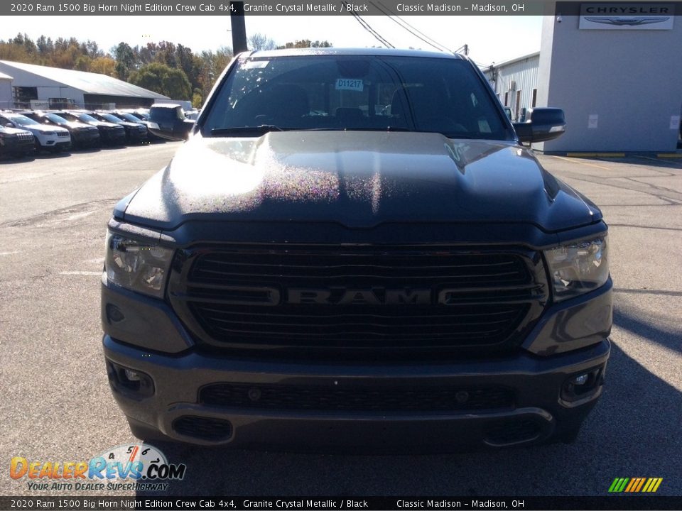 2020 Ram 1500 Big Horn Night Edition Crew Cab 4x4 Granite Crystal Metallic / Black Photo #4