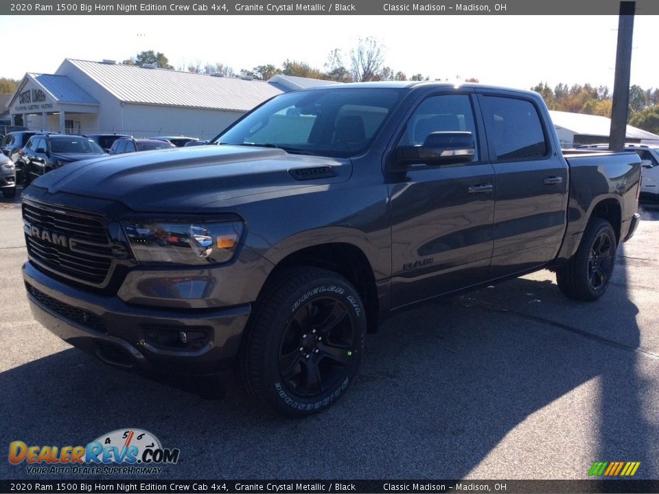 2020 Ram 1500 Big Horn Night Edition Crew Cab 4x4 Granite Crystal Metallic / Black Photo #5