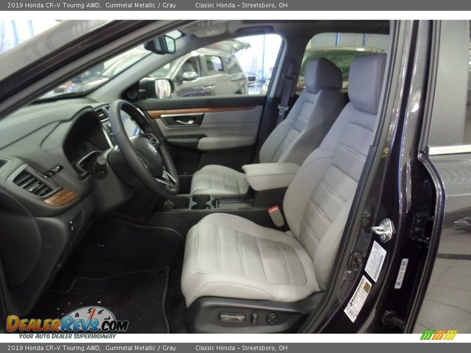 2019 Honda CR-V Touring AWD Gunmetal Metallic / Gray Photo #8