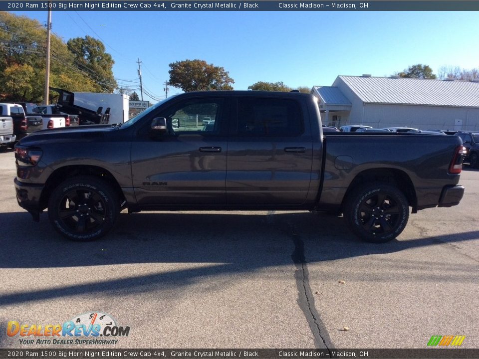 2020 Ram 1500 Big Horn Night Edition Crew Cab 4x4 Granite Crystal Metallic / Black Photo #6