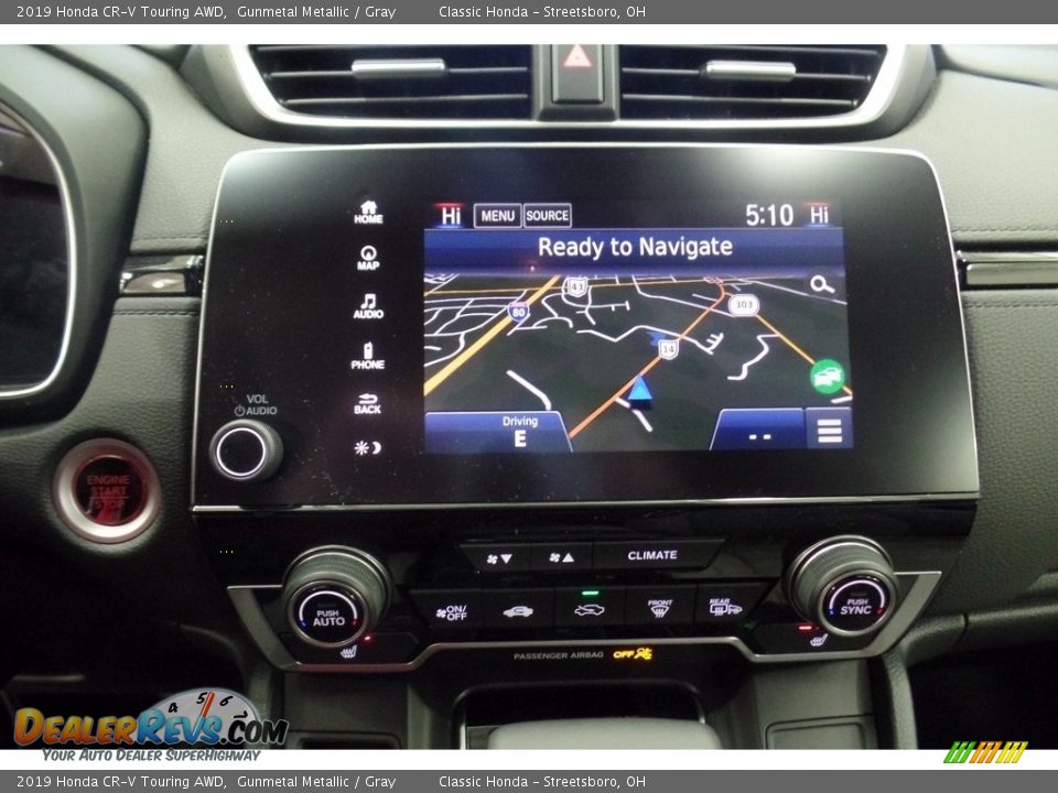 2019 Honda CR-V Touring AWD Gunmetal Metallic / Gray Photo #11