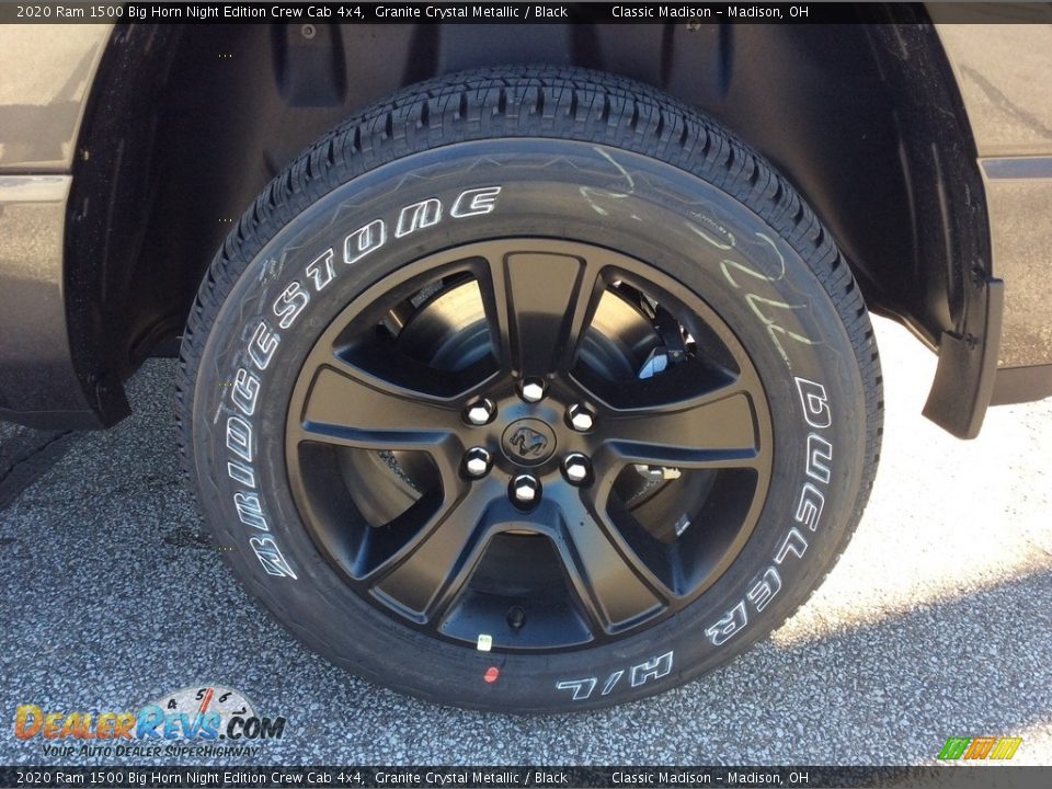 2020 Ram 1500 Big Horn Night Edition Crew Cab 4x4 Granite Crystal Metallic / Black Photo #10