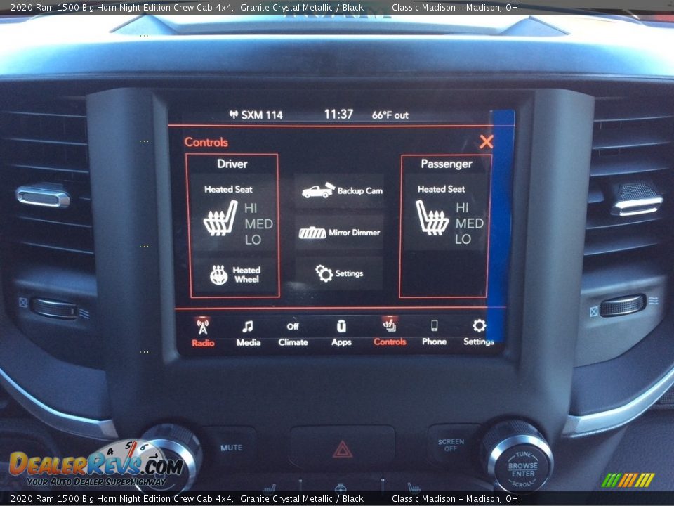 2020 Ram 1500 Big Horn Night Edition Crew Cab 4x4 Granite Crystal Metallic / Black Photo #15