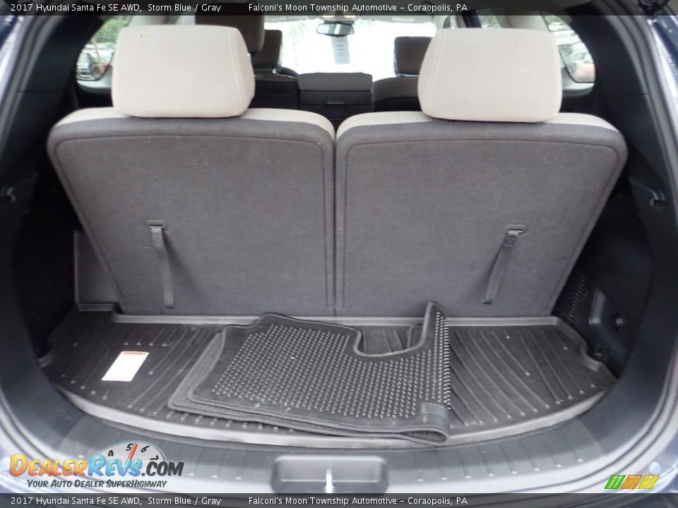 2017 Hyundai Santa Fe SE AWD Storm Blue / Gray Photo #4