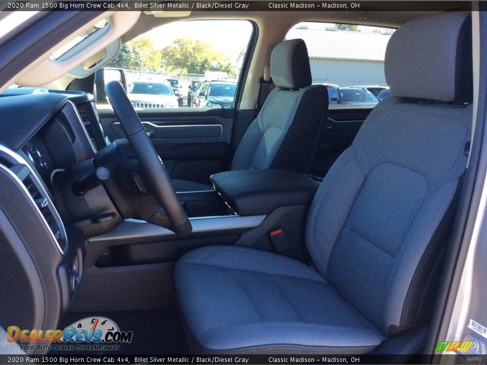 2020 Ram 1500 Big Horn Crew Cab 4x4 Billet Silver Metallic / Black/Diesel Gray Photo #2