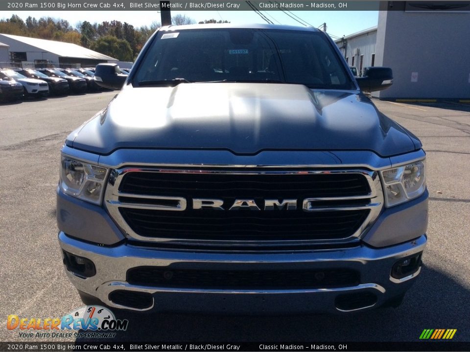2020 Ram 1500 Big Horn Crew Cab 4x4 Billet Silver Metallic / Black/Diesel Gray Photo #4