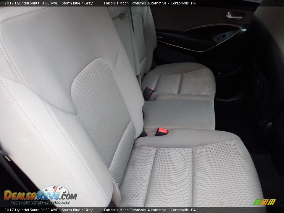 2017 Hyundai Santa Fe SE AWD Storm Blue / Gray Photo #14