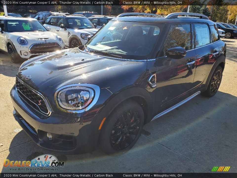 2020 Mini Countryman Cooper S All4 Thunder Gray Metallic / Carbon Black Photo #4