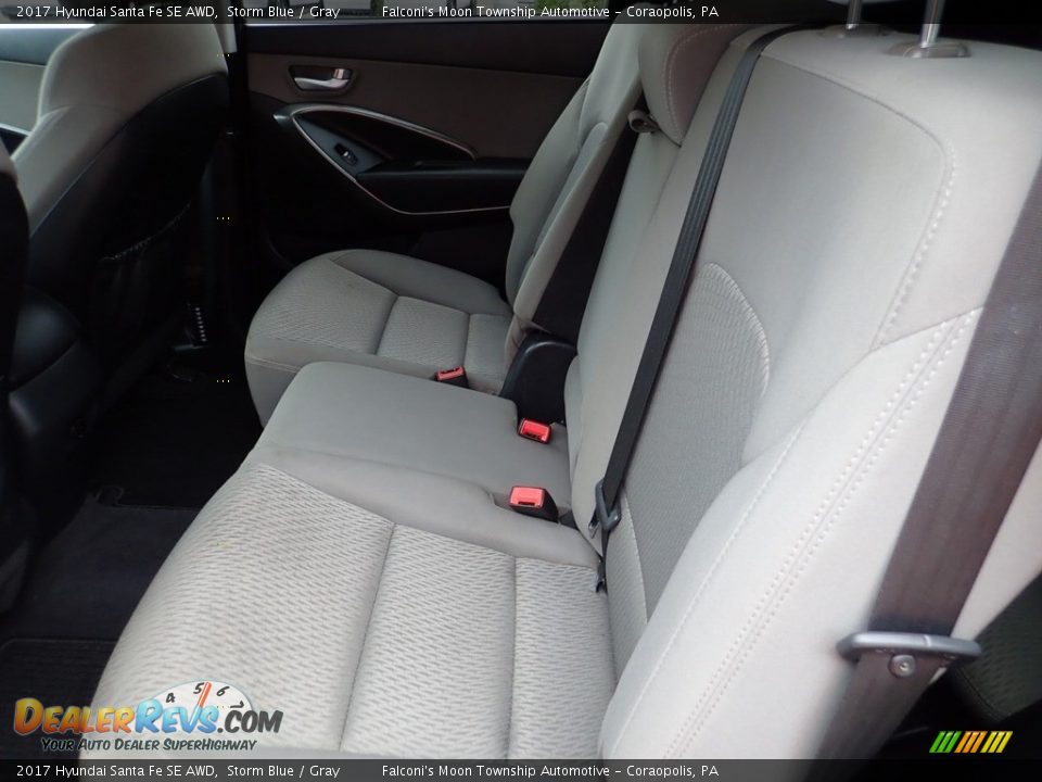 2017 Hyundai Santa Fe SE AWD Storm Blue / Gray Photo #17