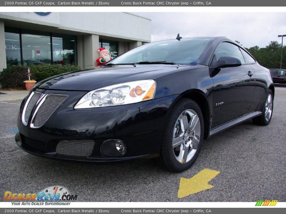 2009 Pontiac G6 GXP Coupe Carbon Black Metallic / Ebony Photo #2