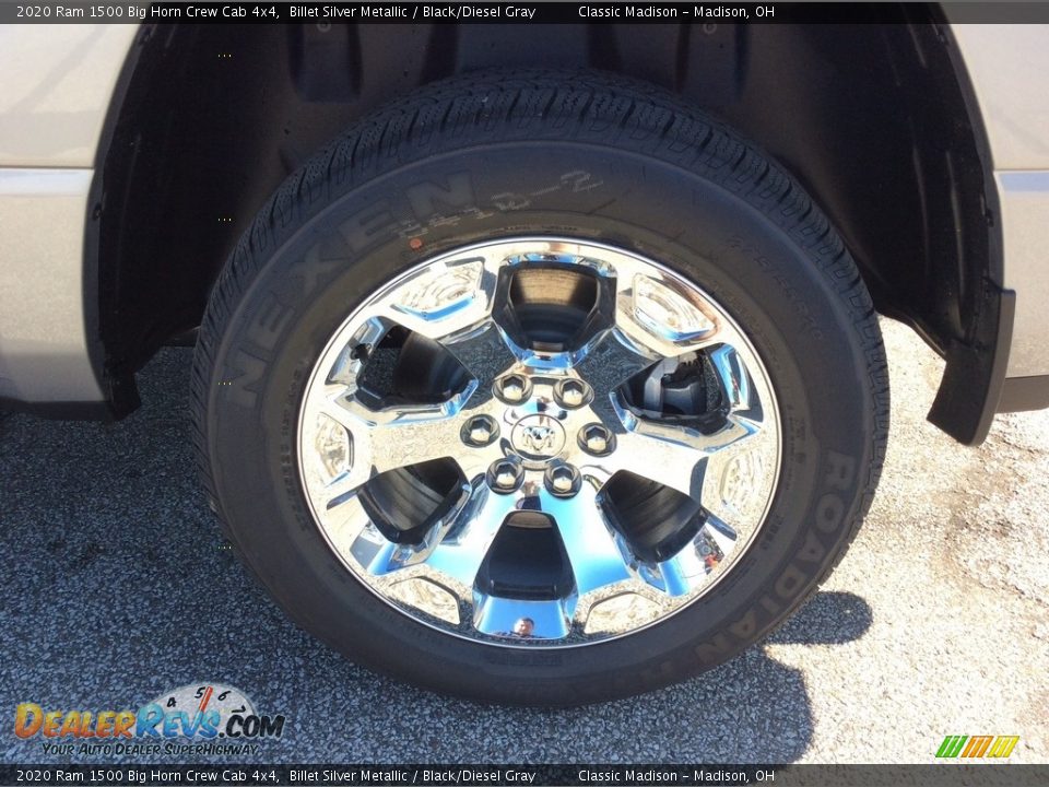 2020 Ram 1500 Big Horn Crew Cab 4x4 Billet Silver Metallic / Black/Diesel Gray Photo #10