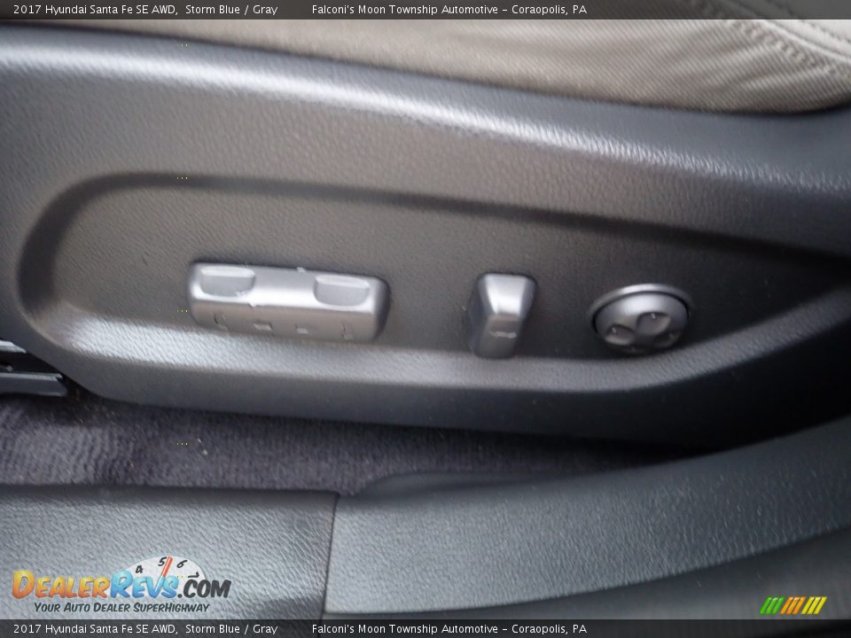 2017 Hyundai Santa Fe SE AWD Storm Blue / Gray Photo #20